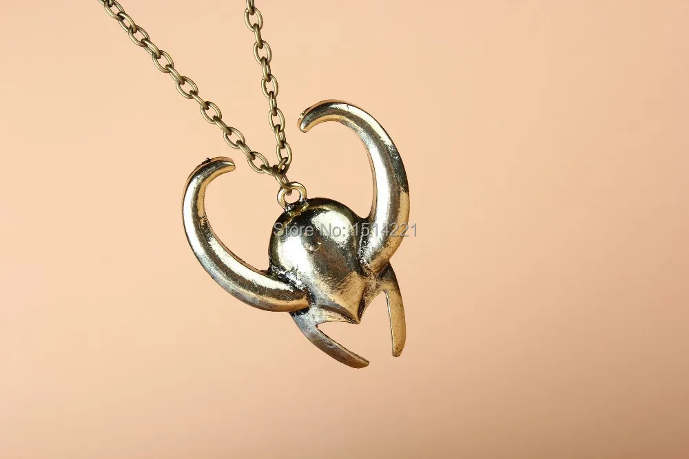 The Popular Movie necklace Avengers Thor Mask Pendant Necklace | Украшения и аксессуары