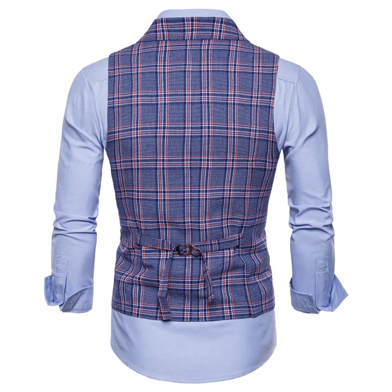 Новое поступление платье жилеты для Для мужчин Slim Fit s костюм жилет мужской Homme