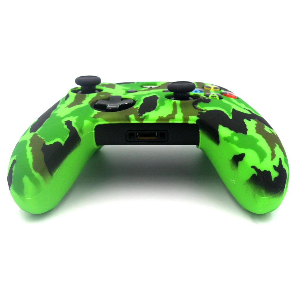 JIE LI Противоскользящий Камуфляжный Цветной силиконовый чехол для xbox ONE S X контроллер армейский Камуфляжный стиль