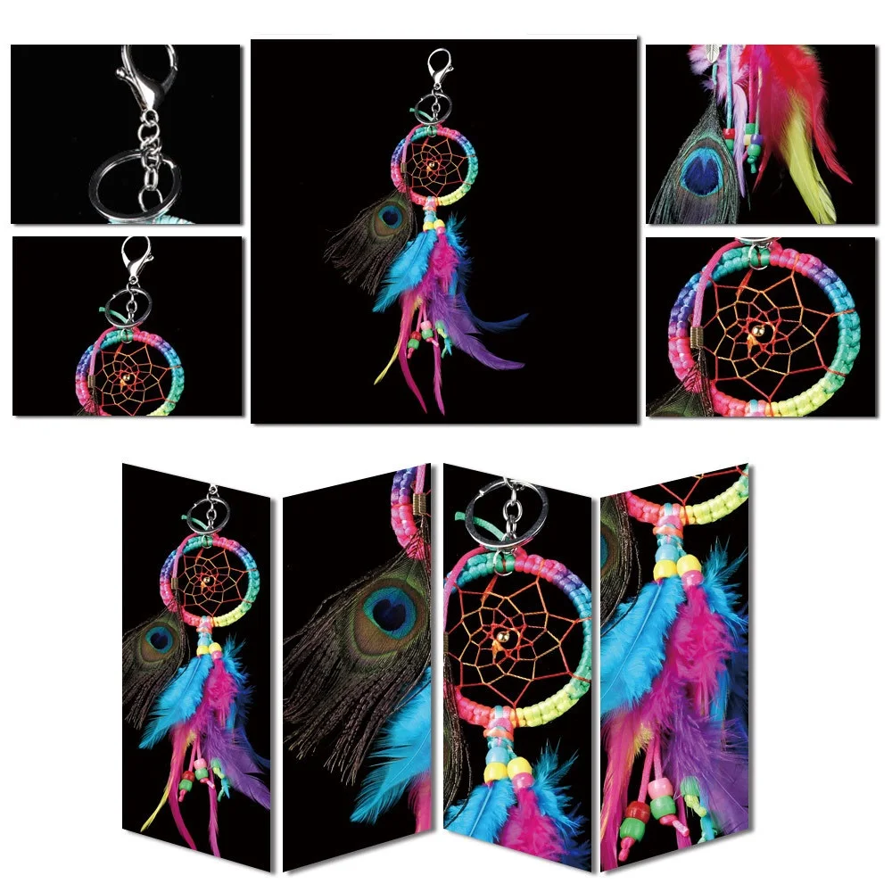 Colorful dreamer fashion gift handmade Indian wind-bell pendant captures home wall art decoration | Дом и сад