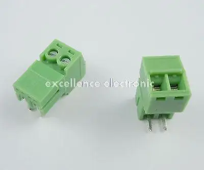 100 шт. 3 81 мм Шаг 2 Pin угловой винт фоторазъем|pluggable terminal block|terminal blockterminal block plug |