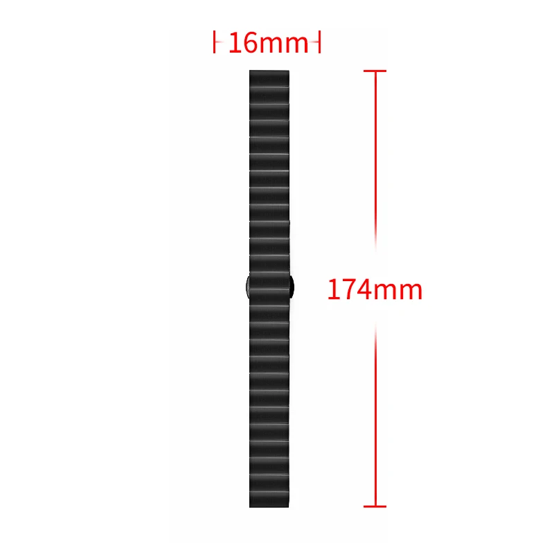 Полоса из нержавеющей стали шириной 18 мм Для HUAWEI TalkBand B3 / Lite Сменный ремешок для