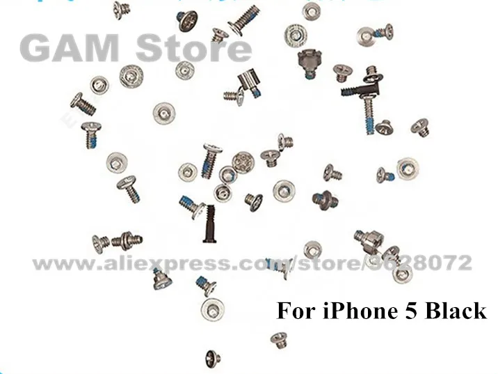 Полный набор винтов для iPhone 4 4S 5 5S 5C SE 6 6Plus 6S 6SP полный комплект с 2 нижней док