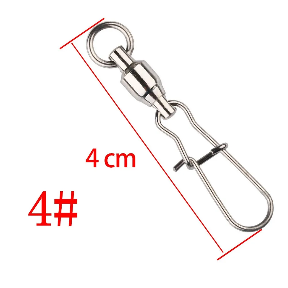 5 шт./лот 2 #3 #4 #6 # шаровой Подшипник Вертлюги кран Duo замок оснастка Троллинг