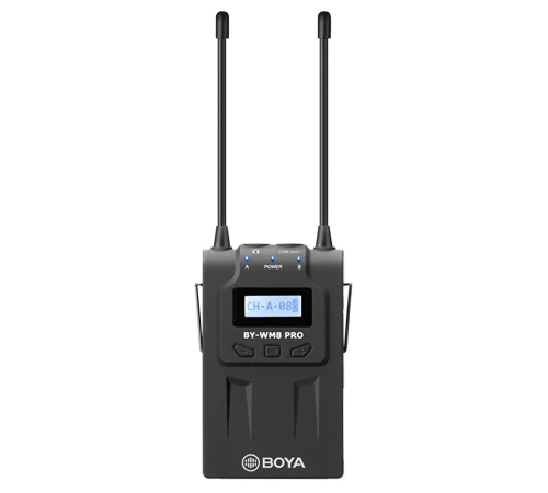 BOYA BY-WM8 Pro K2 двухканальная Беспроводная петличная микрофонная система для iPhone