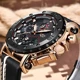 2022 LIGE New Top Men Watches Original Case Large Dial Watch Men Leather Business Sport WristWatch for Men Relogio Masculino+Box Other Image