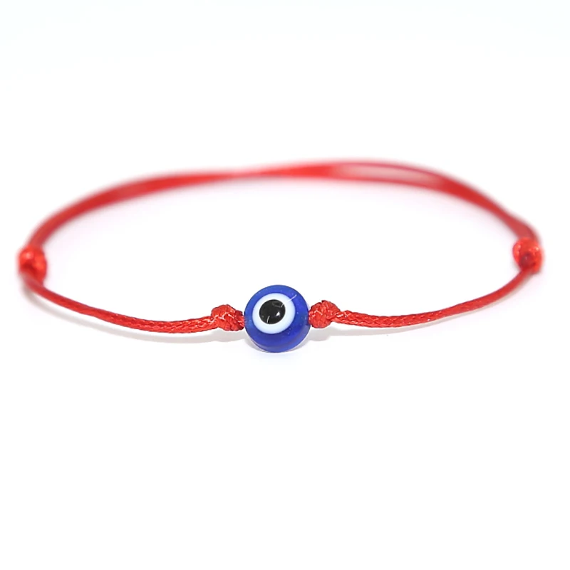 Модные Браслеты Lucky Red Thread Eye для женщин и мужчин плетеный браслет ручной работы