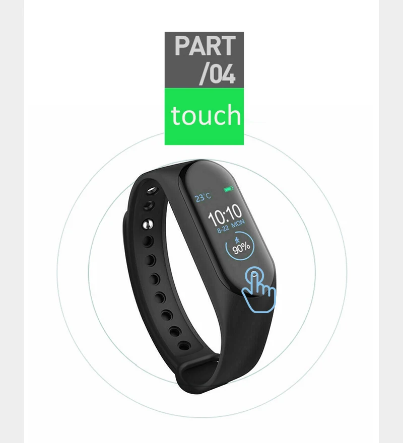 Новинка, умный Браслет M4, спортивный браслет, умный браслет, Bluetooth, фитнес-трекер, сообщение, пуш-ап, пульс, шаг, упражнения, IP68, водонепроницаемый