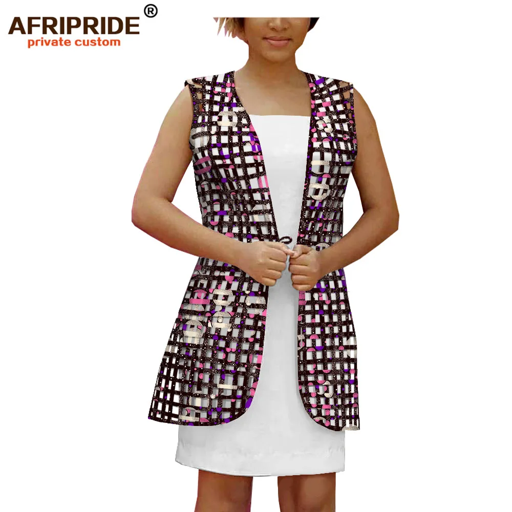 2019 african clothes for women ankara tops print coat  high quality stitched outfits pure cotton dashiki AFRIPRIDE A1924005