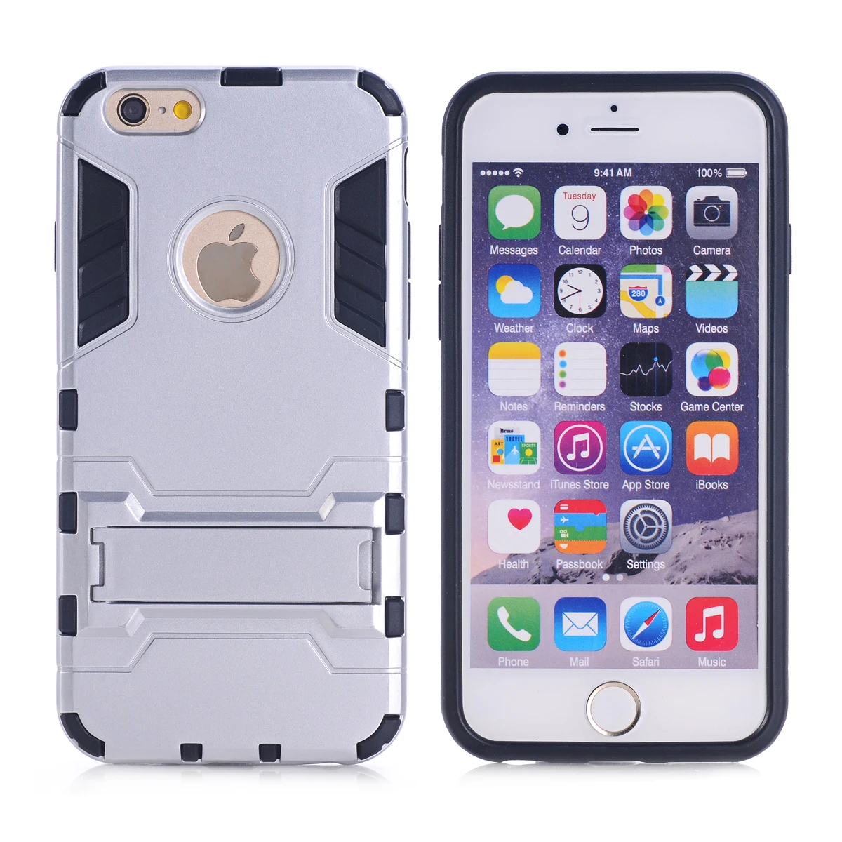 Панцири чехол для iPhone 5C Heavy Duty гибридный жесткий мягкий прочный силиконовый