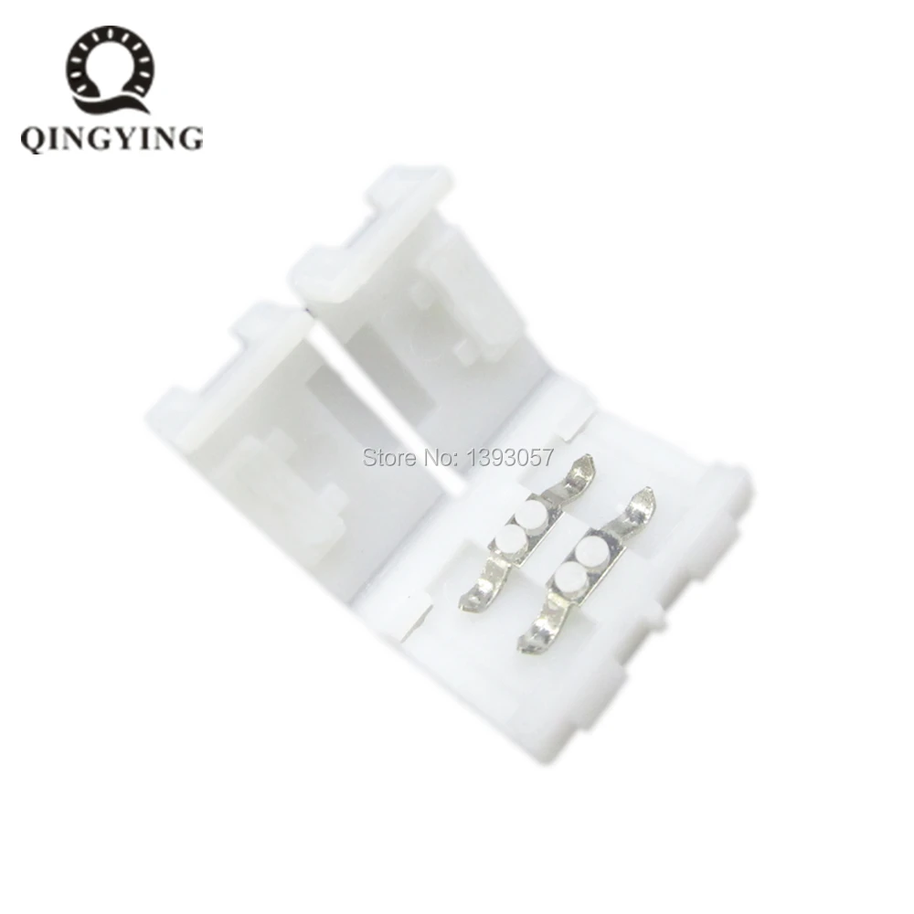 50 шт. разъемы для светодиодной ленты 3528 8 мм|led strip connector|strip connector2pin led connector |