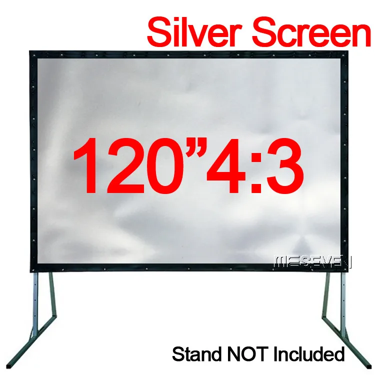 Серебряный экран 120 дюймов 4:3 проекционный HD 3D для домашнего