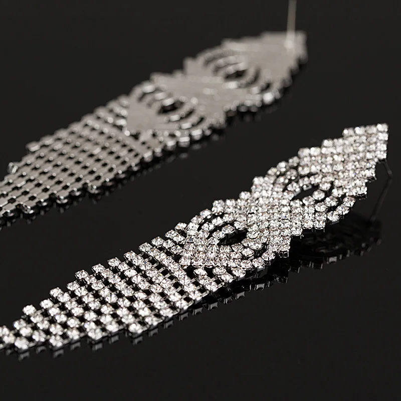 Модные новые серьги-подвески с серебряным покрытием для женщин Свадебные