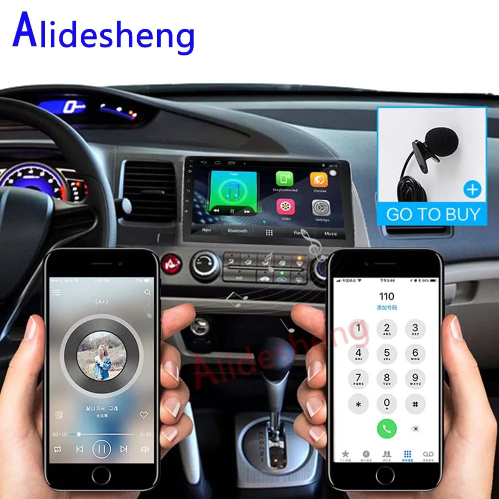 Android 7 1 автомобиль DVD gps мультимедийный плеер для Honda Civic 2006 2007 2008 2009 2010 2011 HD 1024*600