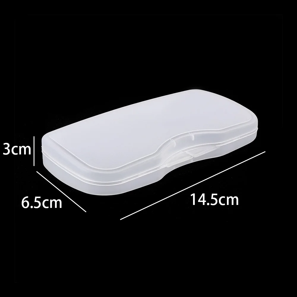 Портативный прочный ПВХ Пластиковый Чехол для очков прозрачный матовый белый