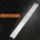 60 см длина ванной комнаты Невидимый душ Трап из нержавеющей стали матовый прямоугольник дезодорант слив воды