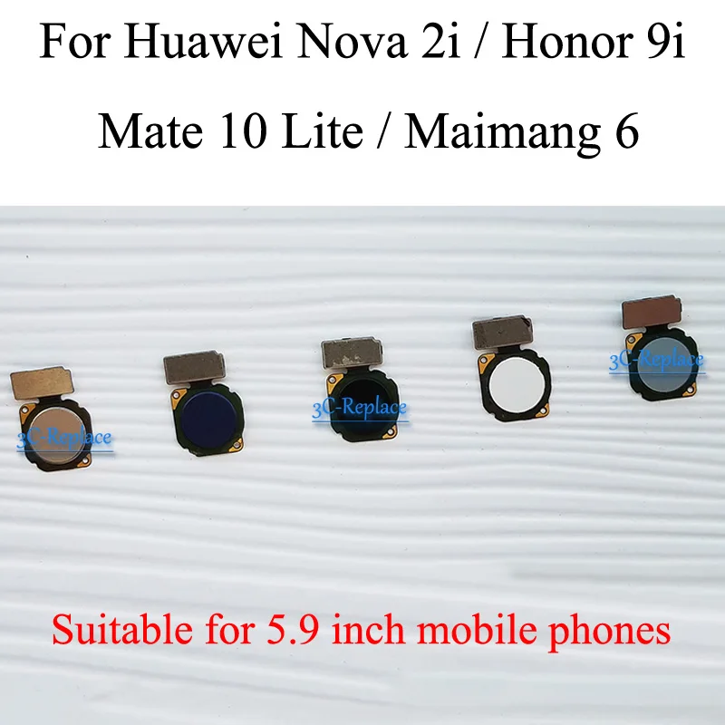 Сканер отпечатков пальцев для Huawei maimang 6 Mate 10 Lite / Nova 2i Honor 9i сенсорный датчик ID