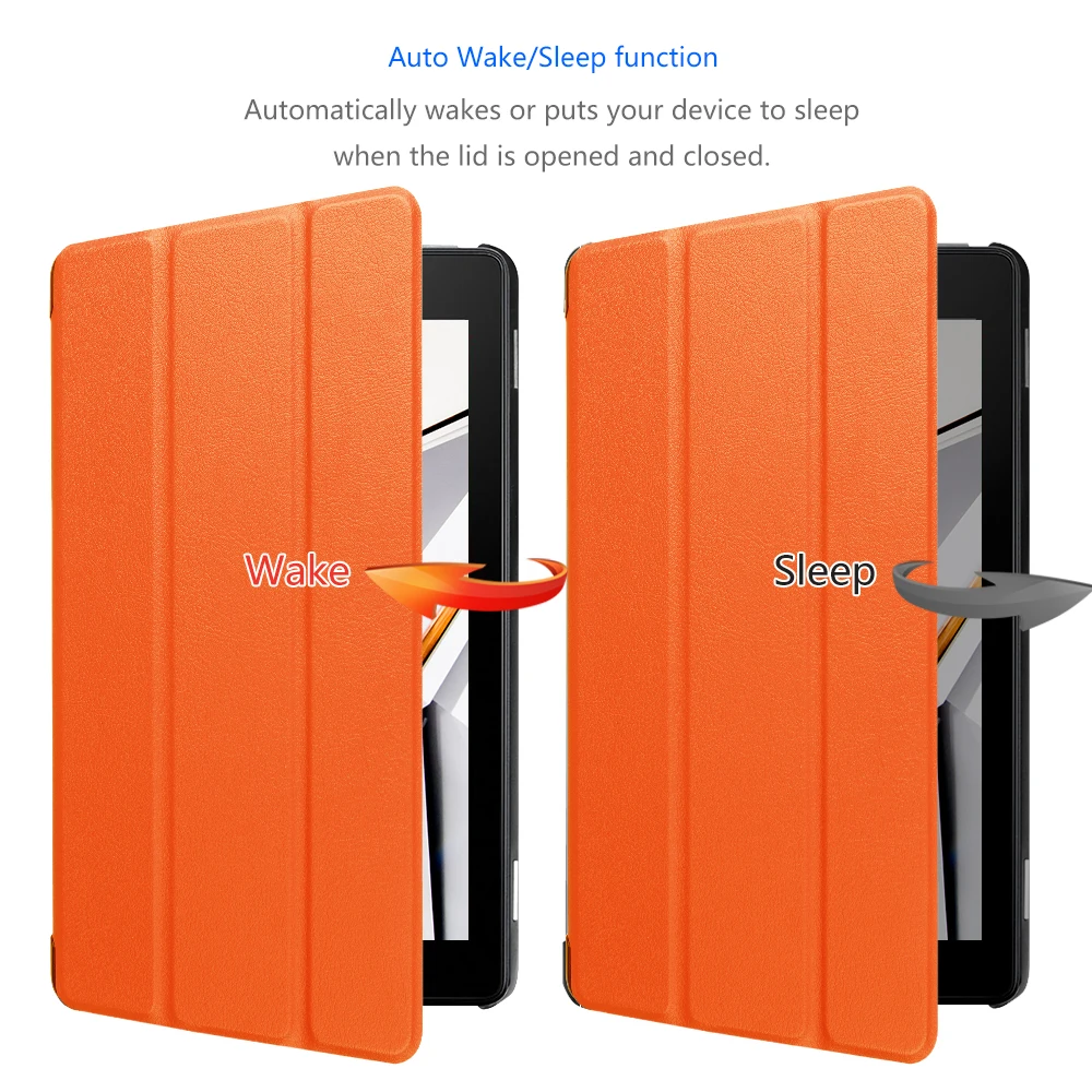 Чехол книжка из искусственной кожи с подставкой для 2017 Amazon новый планшет fire 7 Alexa