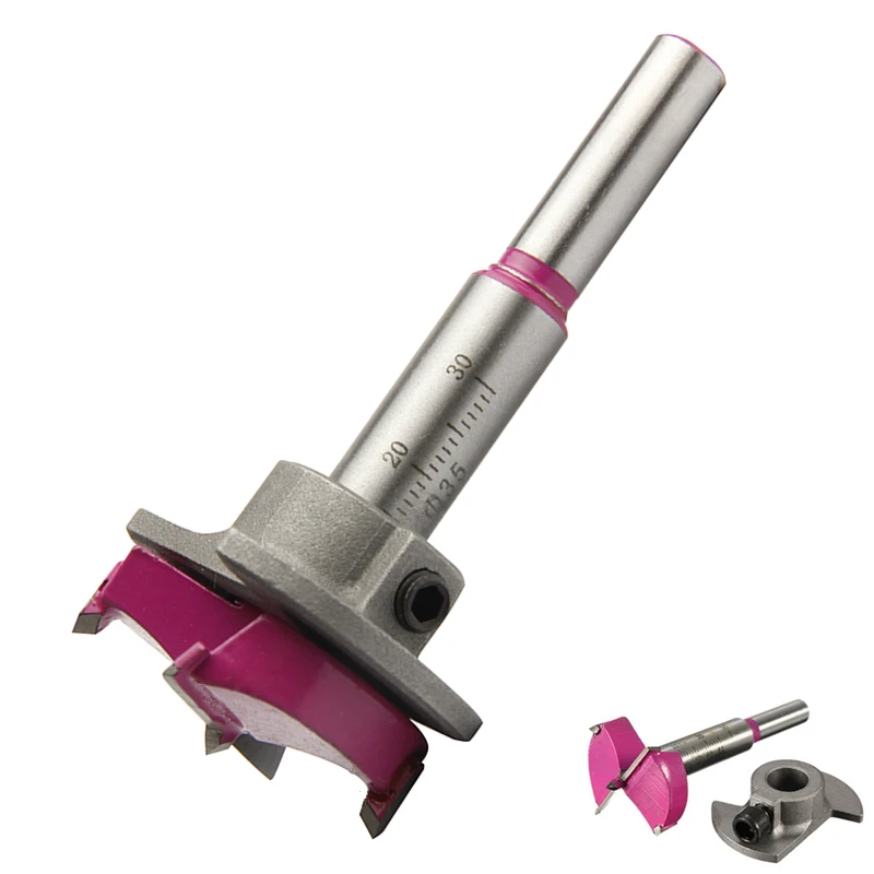 Сверло для деревообработки твердосплавная пила отверстий 35 мм с калибровкой