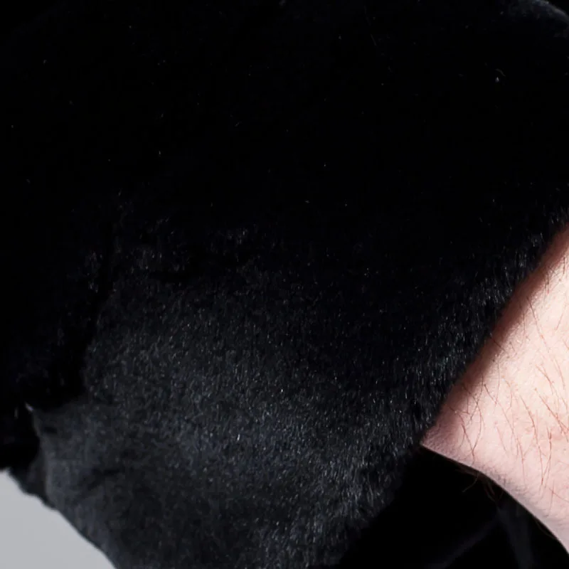 Cool black color Wholeskins natural mink fur jackets and coats for men Business Formal handsome male real mink fur coats