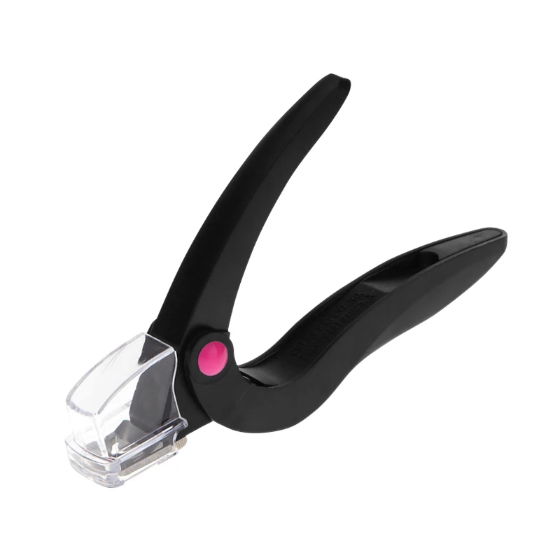 1 шт. розовый и черный Маникюр Резак Nail Clipper Акриловые гель Ложные кончик ногтя резак Nail Clipper тройной советы резец инструмент NT109