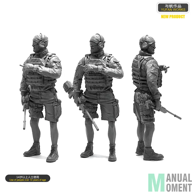 Миниатюрные шорты коммандус с морской печатью 1/35 США Индивидуальная модель из