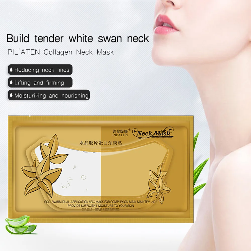 2 шт./лот маска для шеи с кристаллами пилатена против старения морщин