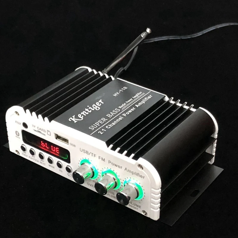 Kentiger-Hy-118 2 1 + 4-канальный выходной сабвуфер Tf \ Usb Fm аудио усилитель мощности стерео