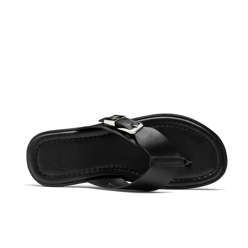 OPP/летние мужские вьетнамки из натуральной кожи шлепанцы на застежке пляжные