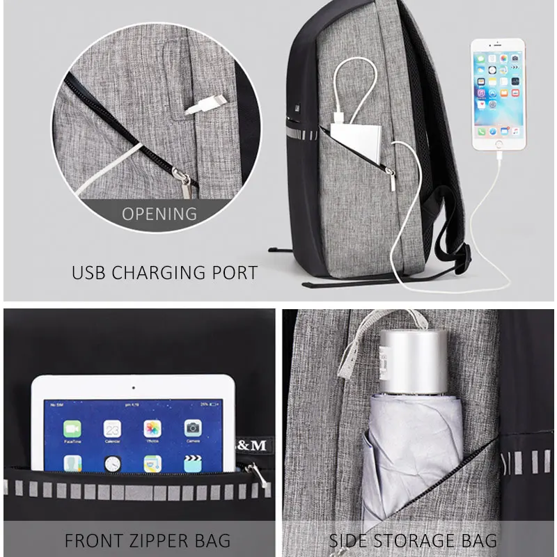 

High Quality Men Business Leisure Backpack Outdoor Sports Gym Bags Multi-function Traveling Backpack Laptop Rucksack
