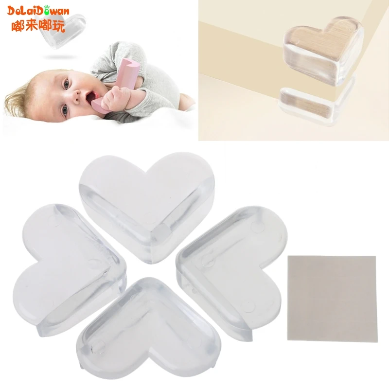 

4Pcs Child Baby Safety Protector Kids Desk Table Corner Edge Protection Cover Table Protection