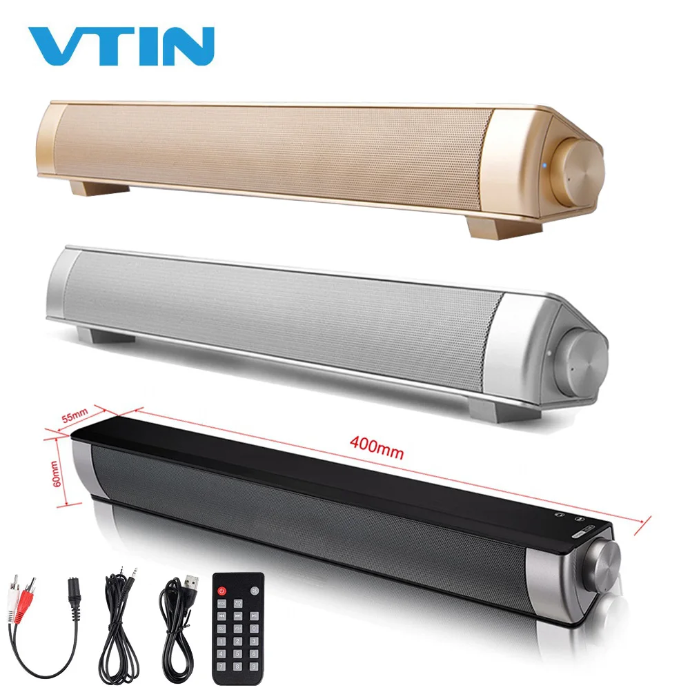 VTIN TOP Wireless Bluetooth Speaker 4.2 SoundBar Remote Control TF Card TV Cellphone Tablet Surround Sound System | Электроника