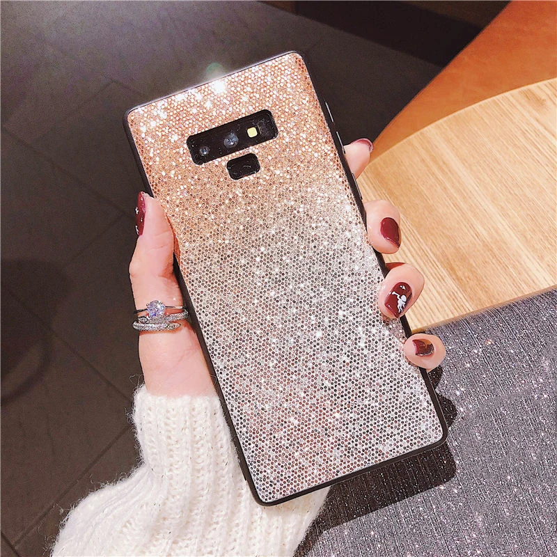 Gradient Glitter Bling Case For Samsung Galaxy S8 S9 Plus S7 Edge Note 9 8 J2 Pro J5 J7 Prime 2016 J3 2017 A6 A8 A7 A9 2018 |