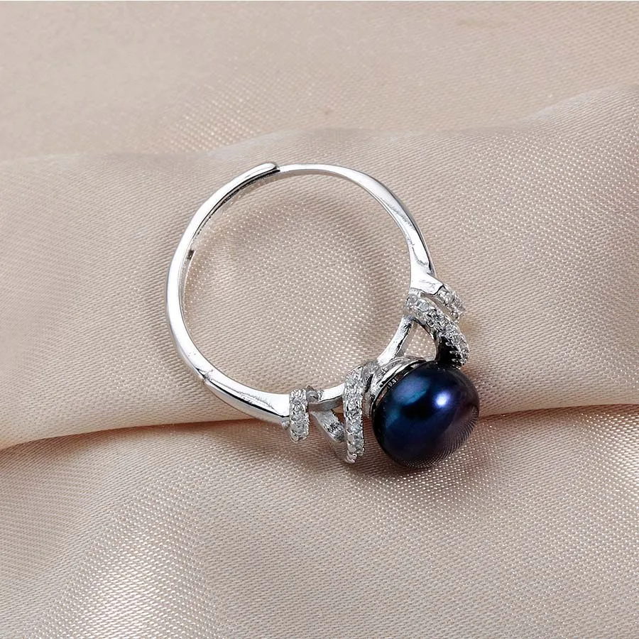 Модные кольца из стерлингового серебра с кубическим цирконием кольцо