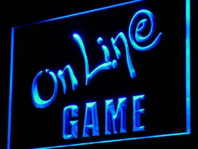 

i960 Online Game Cafe Center Internet Lure Light Signs On/Off Swtich 20+ Colors 5 Sizes