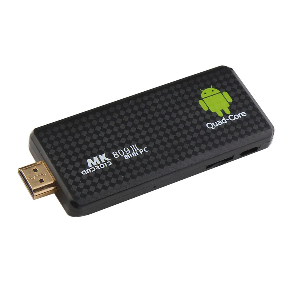 100% MK809III мини ТВ палка Android 4 PC четырехъядерный RK3188T 2G/8G Wifi Медиаплеер Bluetooth XBMC DLAN