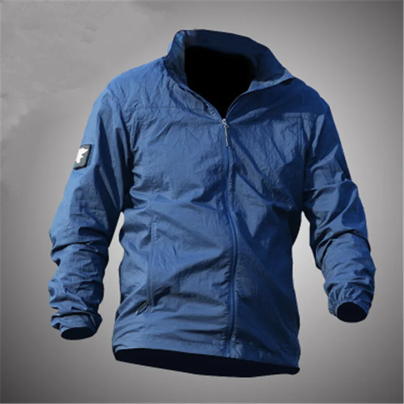 Солнцезащитная одежда, дышащая ультратонкая Водонепроницаемая быстросохнущая тактическая куртка с капюшоном в стиле милитари, куртка от AliExpress WW