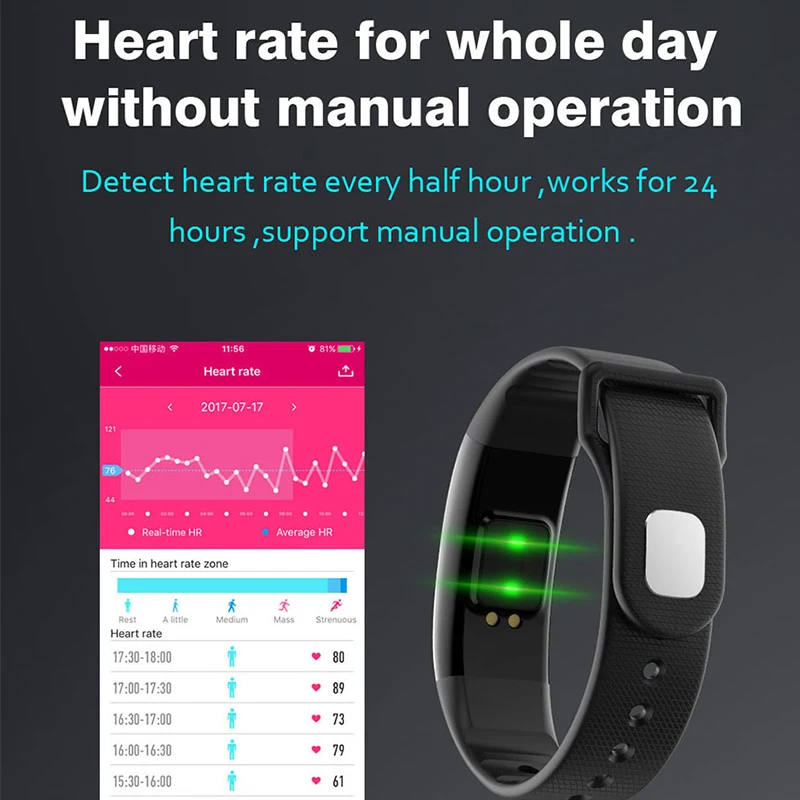 ITORMIS Smart Band Wristband Fitness Bracelet SmartBand with Pedometer Heart Rate Tracker Refuse Calls Android IOS phone | Электроника