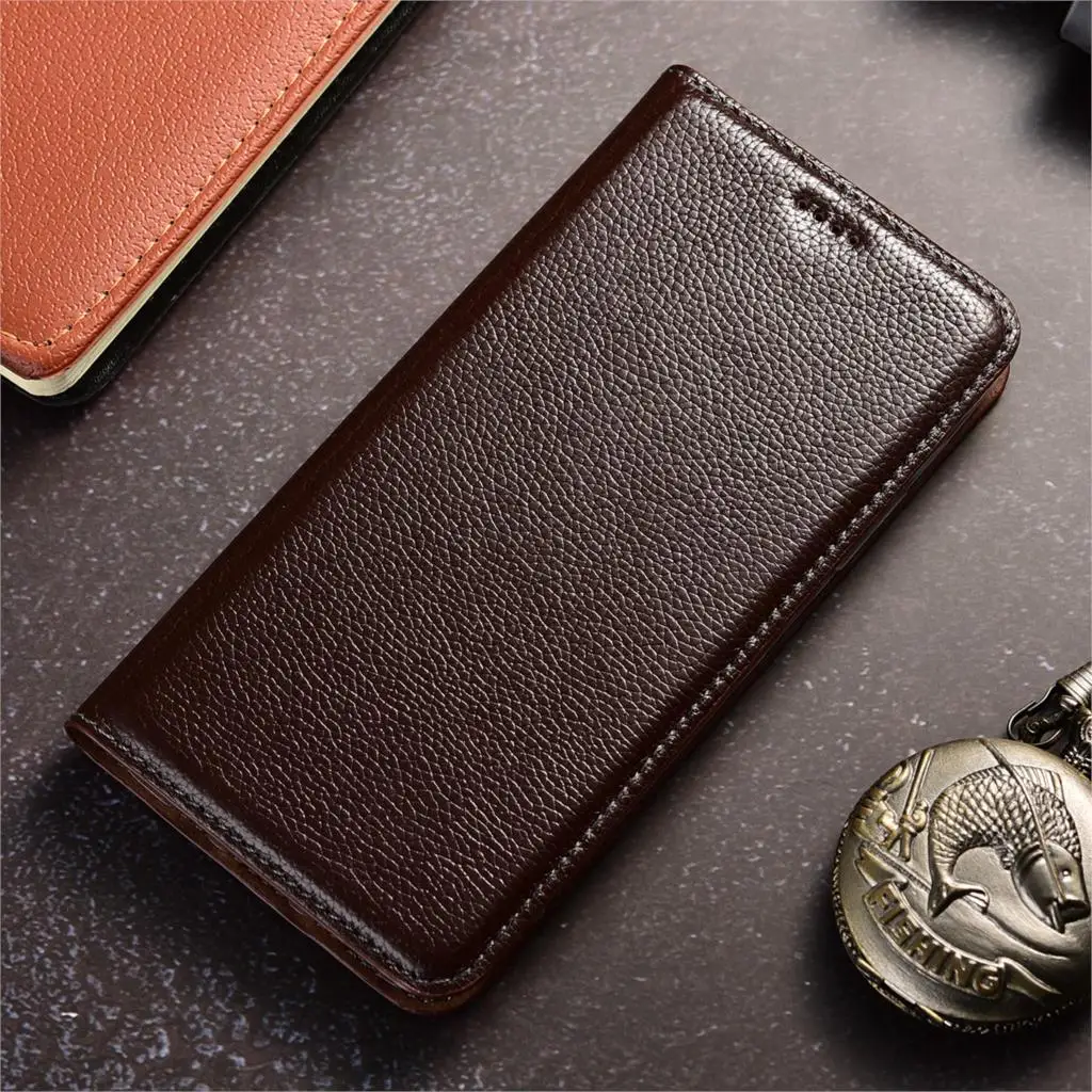 Genuine Leather Case For LG Aristo 2 Leon H340N H320 H324 G6 G7 Spirit H420 H440 C70 ThinQ Plus Flip Stand Mobile Phone Cover | Мобильные