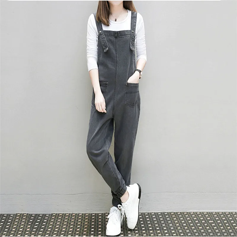 2019 новые весенние женские корейские ковбойские комбинезоны Харлан моды ремень