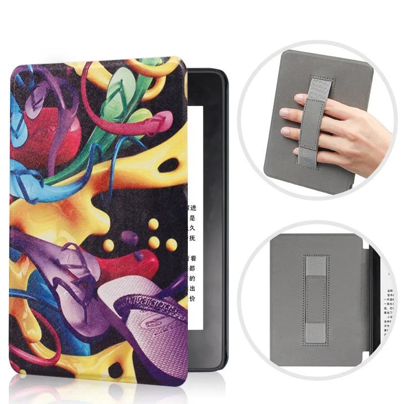 Colorful shoes Умный чехол GAUGGER для запястья 6 дюймов Amazon New Kindle Paperwhite 4(10th Gen, Release) ручной магнитный чехол - Цвет: Colorful shoes