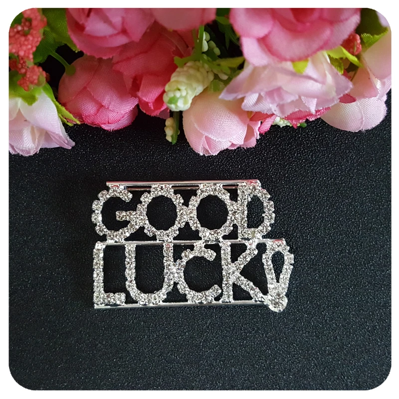 Восхитительная брошь с кристаллами &quotУдачи!&quot говорящая булавка на лацкан в
