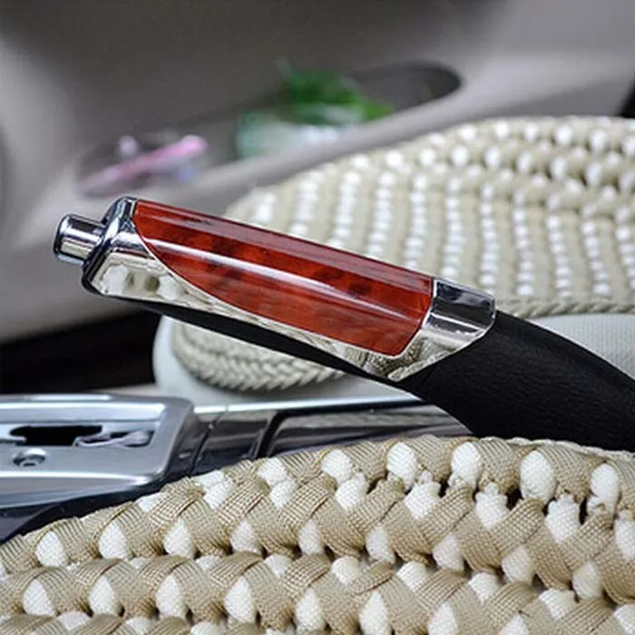 rete Universal Car Handbrake Grip Covers Sleeve Wood Texture ABS Plastic Plating Auto Interior Decor Cover Wh | Автомобили и