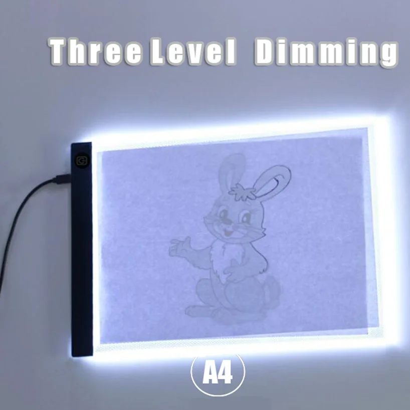 С регулируемой яркостью A4 планшет со светодиодной подсветкой, свет борад, lightpad, планшетный ПК, инструменты, алмазная вышивка, аксессуары для ванной комнаты, алмазов картина a5 светодиодный световой короб