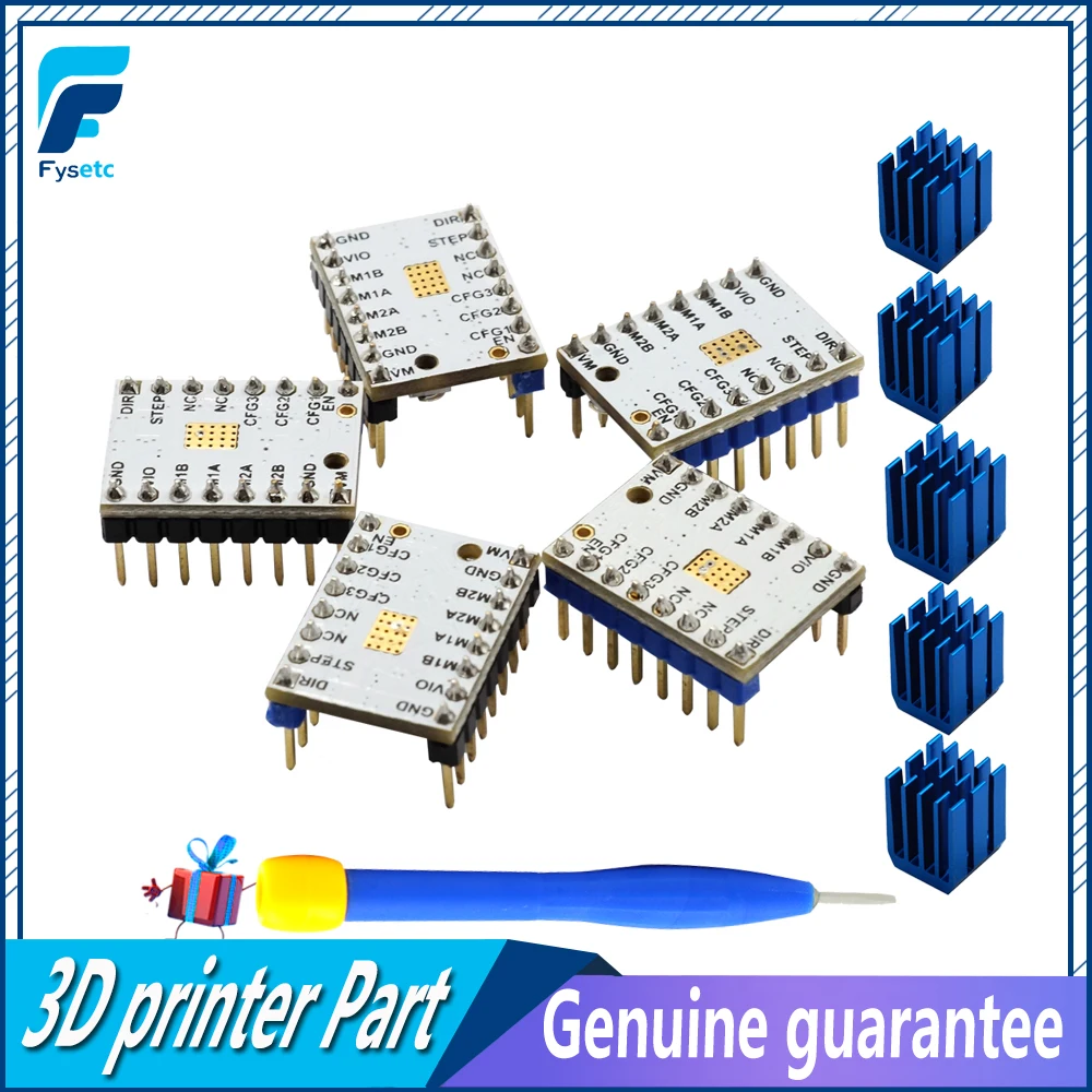 5pcs tmc2100 v1 3 tmc2130 tmc2208 tmc2209 v3 1 tmc5160 tmc5161 stepper motor stepstick mute driver silent 3d printer parts free global shipping