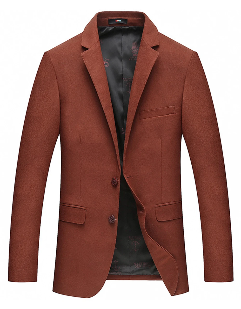 Для мужчин Стильный Smart Повседневное офисные отложной воротник Блейзер пиджак |