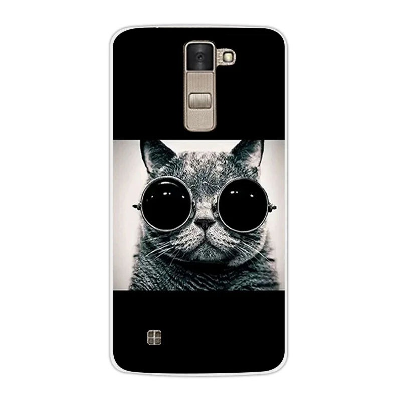 Роскошный мягкий ТПУ чехол для LG K8 Lte K350 K350E K350N Dif Cat Дизайн 5," прозрачный корпус для K 8 телефон силиконовый чехол на заднюю панель Coque - Цвет: 01