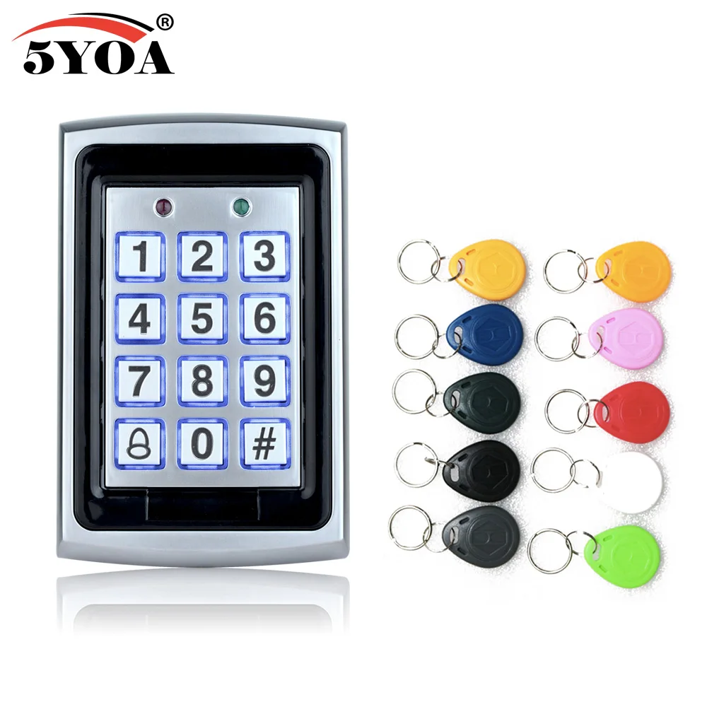 Waterproof Metal Rfid Access Control Keypad With 1000 Users+ 10 Key Fobs For RFID Door System | Безопасность и защита