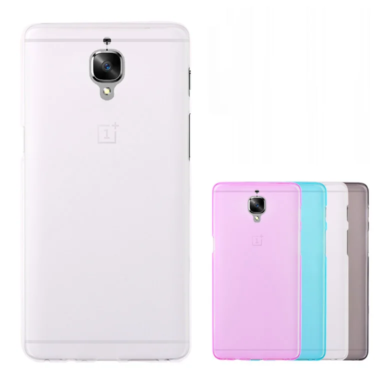 Мягкие TPU Пудинг Чехол Для Oneplus 3 Case 5.5 дюйма Назад Силиконовой Резины для Случае (5.5