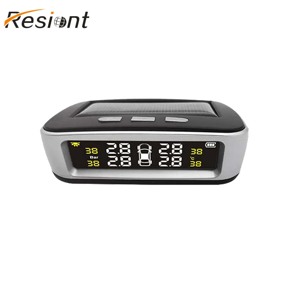 ЖК цифровой дисплей TPMS Автомобильная солнечная энергия Система мониторинга